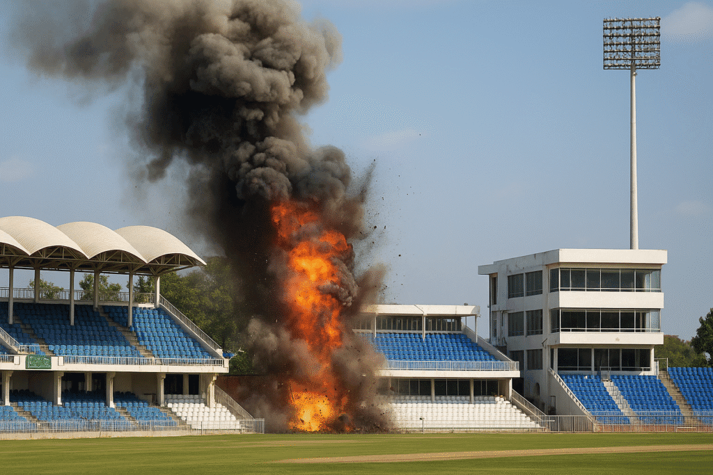 rawalpindi stadium attacked, psl match cancelled