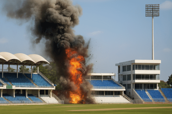 rawalpindi stadium attacked, psl match cancelled