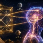 A person analyzing a Vedic astrology birth chart or horoscope to understand habit patterns and personality traits.