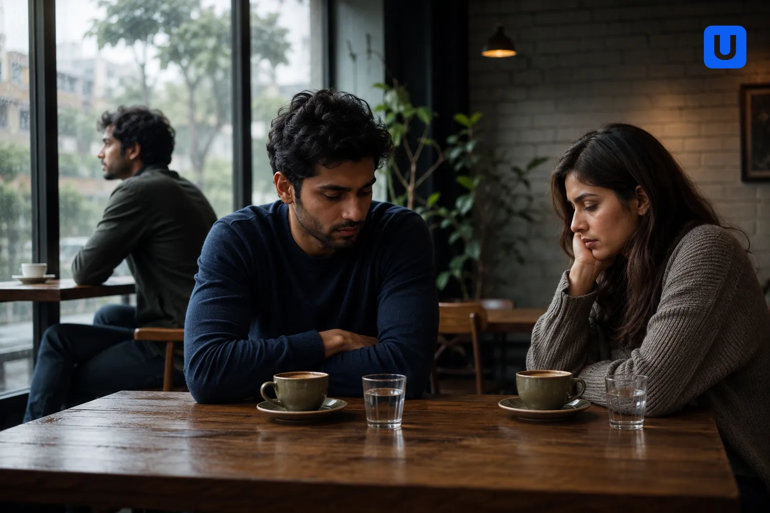 A thoughtful conversation about Dating a Friend's Ex reflecting Relationship Psychology concepts.
