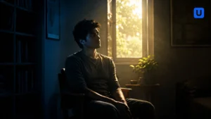 A thoughtful person illustrating the concept of Depression and Anxiety in daily life