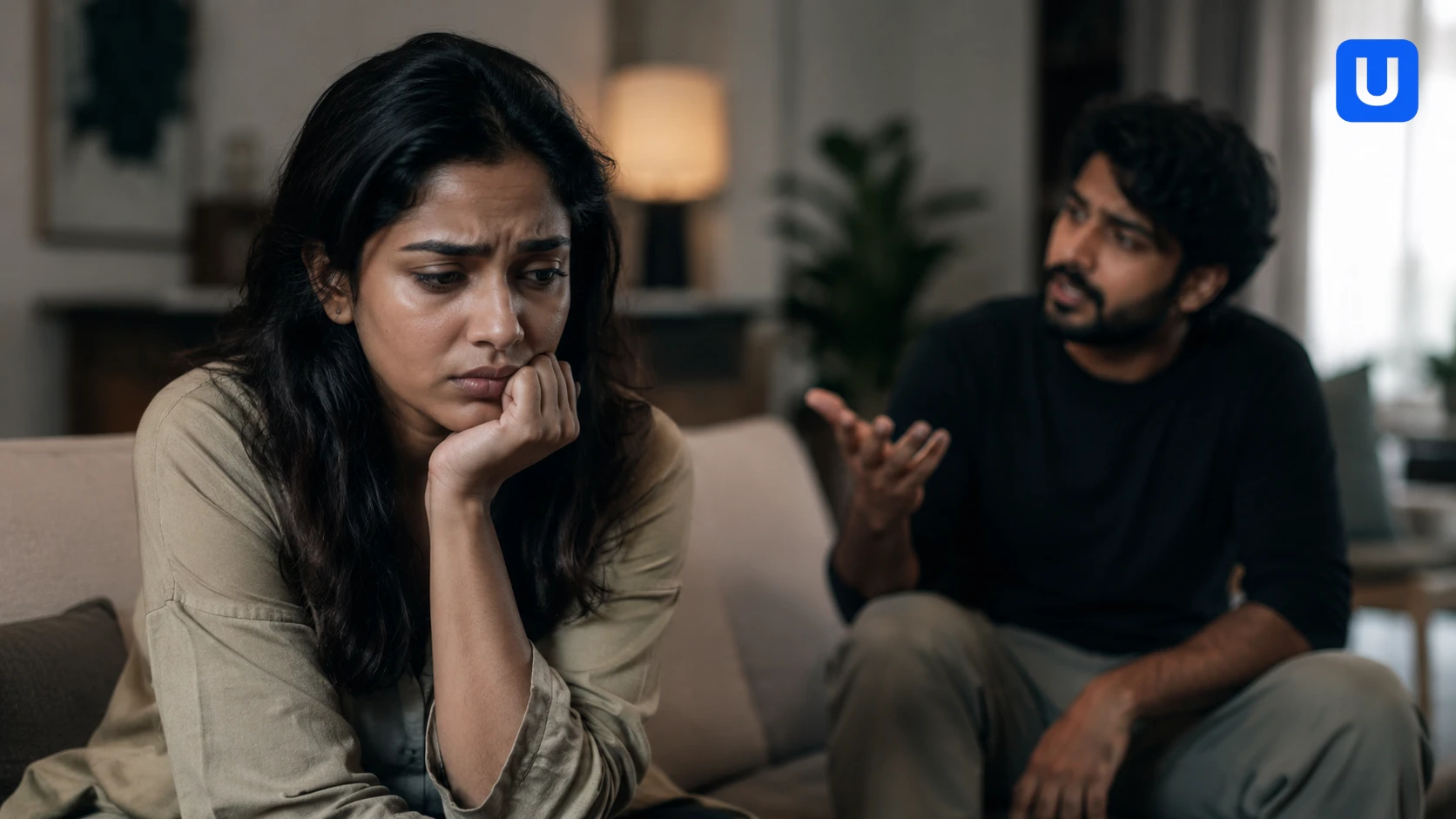 A person experiencing emotional manipulation and understanding gaslighting meaning in a toxic relationship.