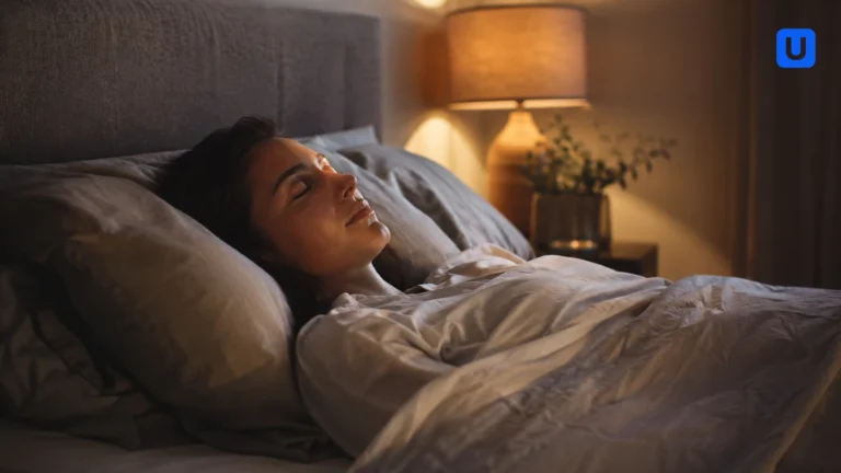 A person practicing the Military Sleep Method in a peaceful bedroom for better sleep.